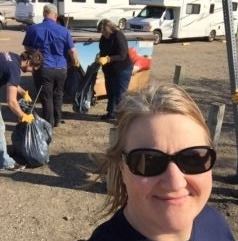 BankWest team cleans up Griffin Park
