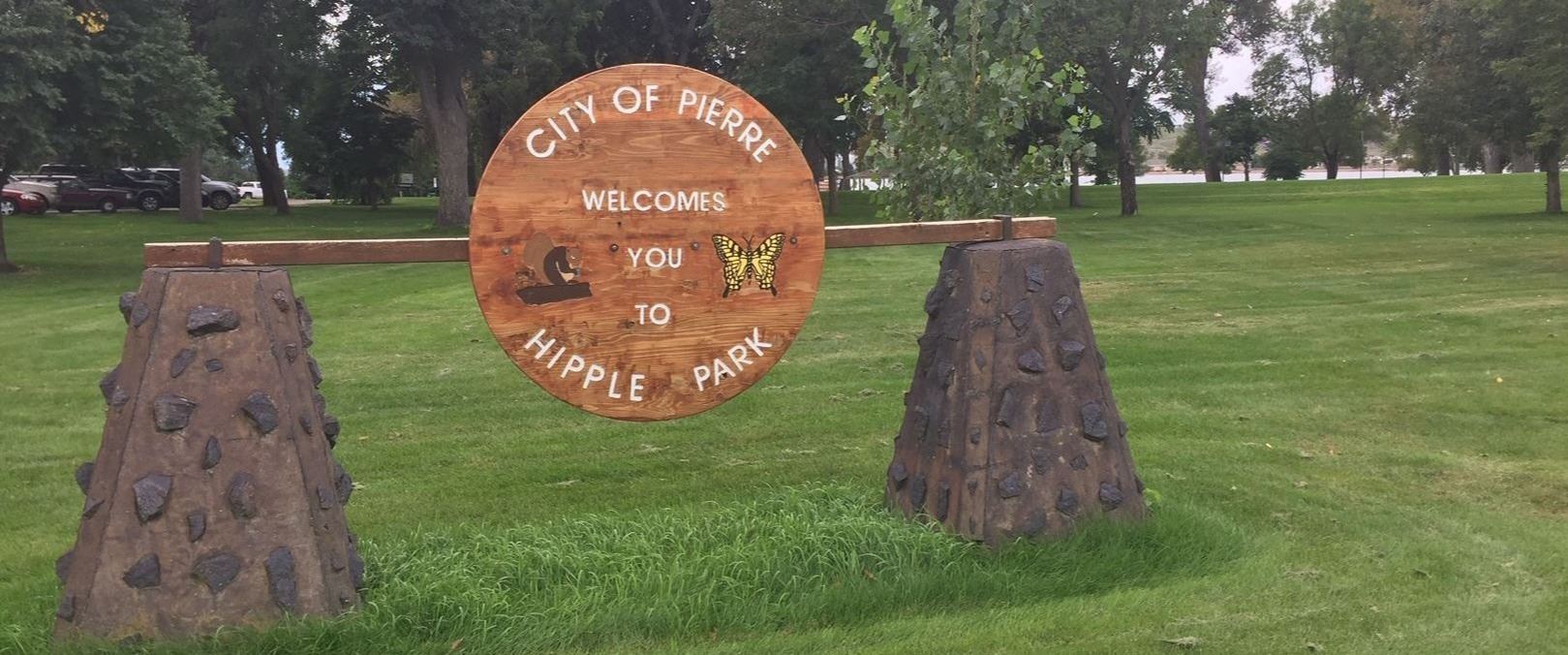 Hipple Park Welcome Sign