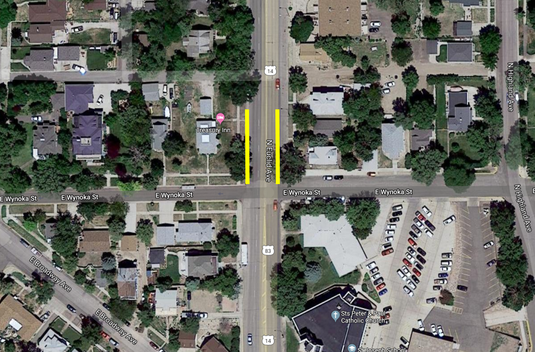EUCLID TRAFFIC RESTRICTION MAP