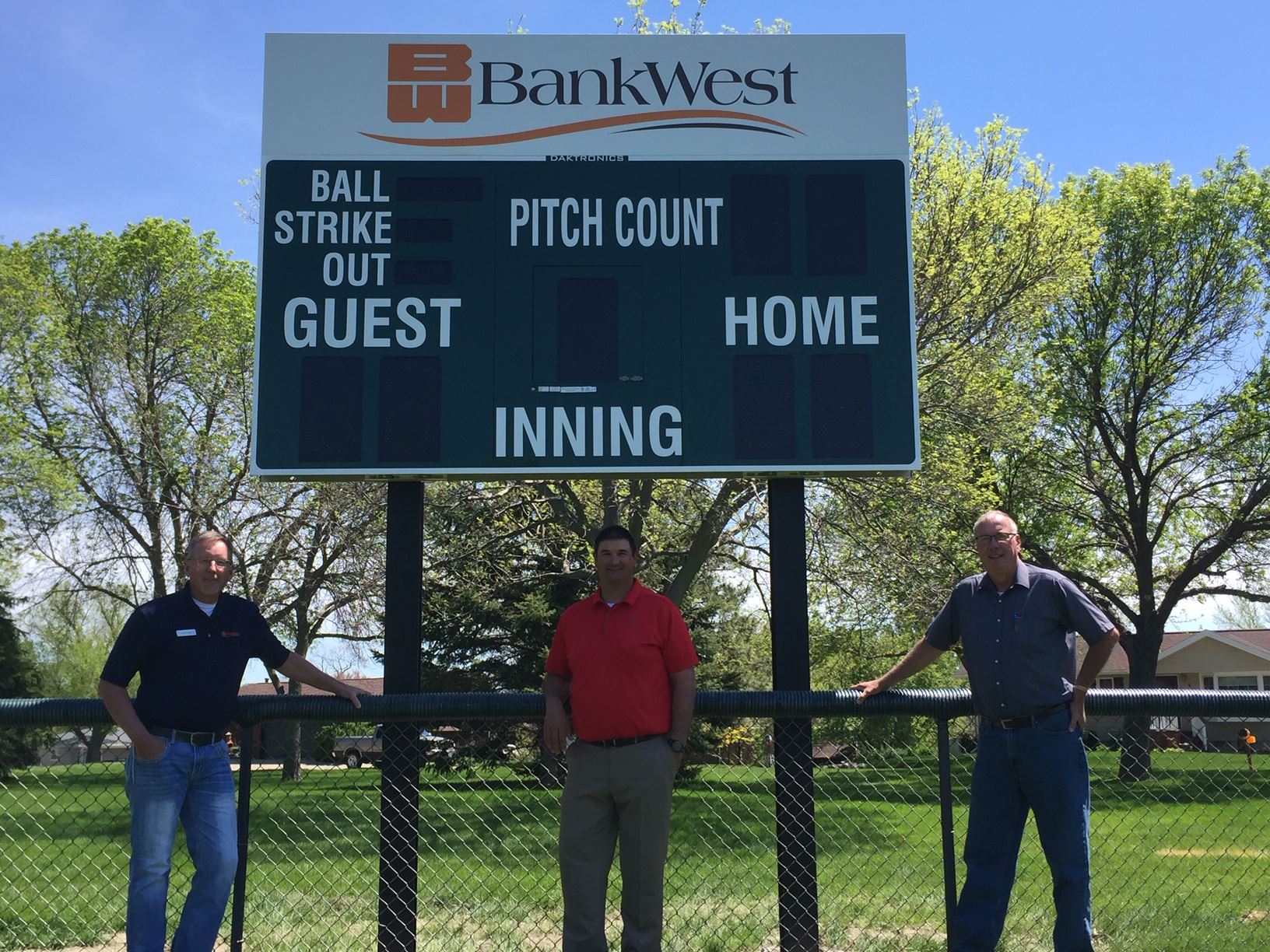 LABARGE PARK BALLFIELD SCOREBOARD