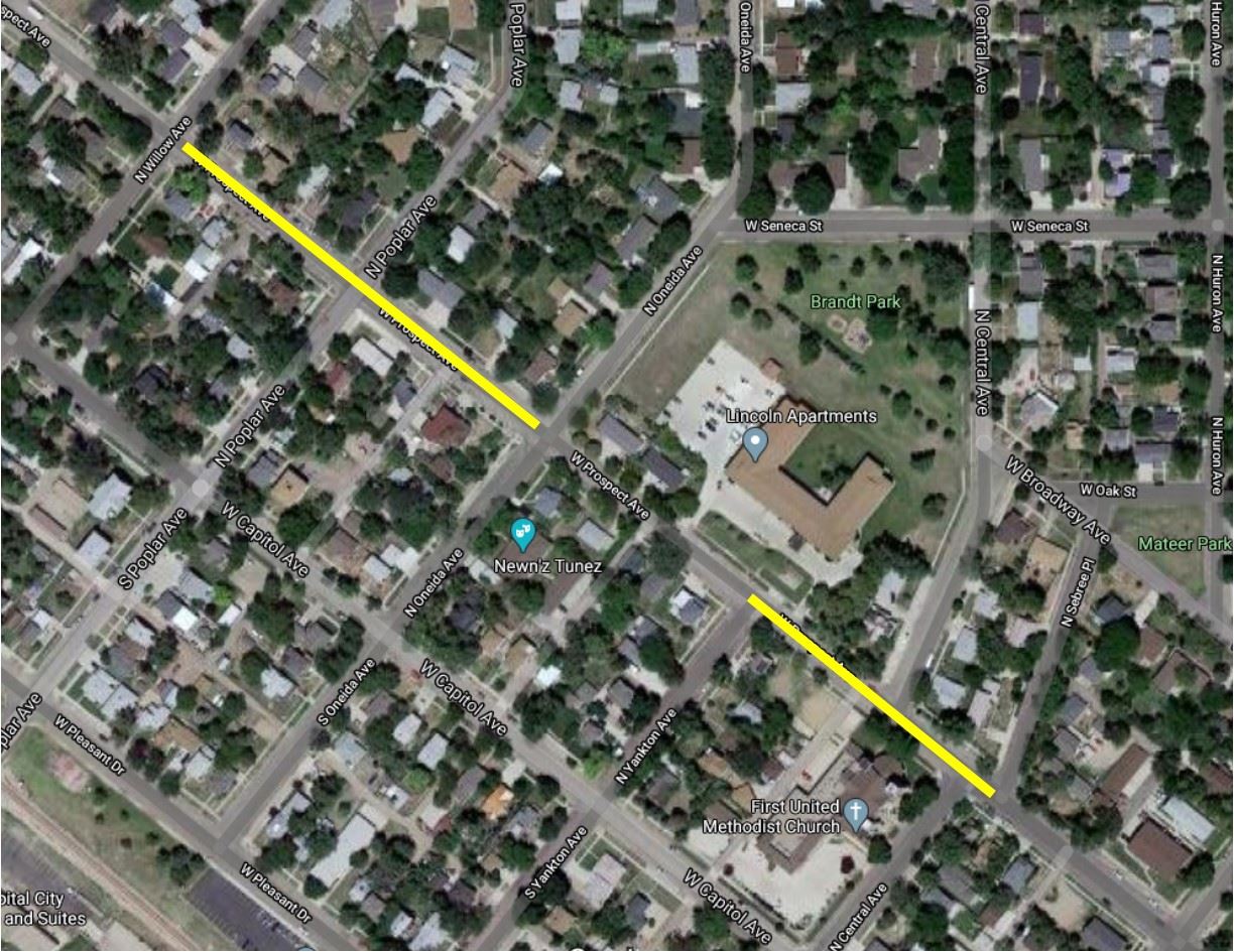 PROSPECT AVE CLOSURE MAP