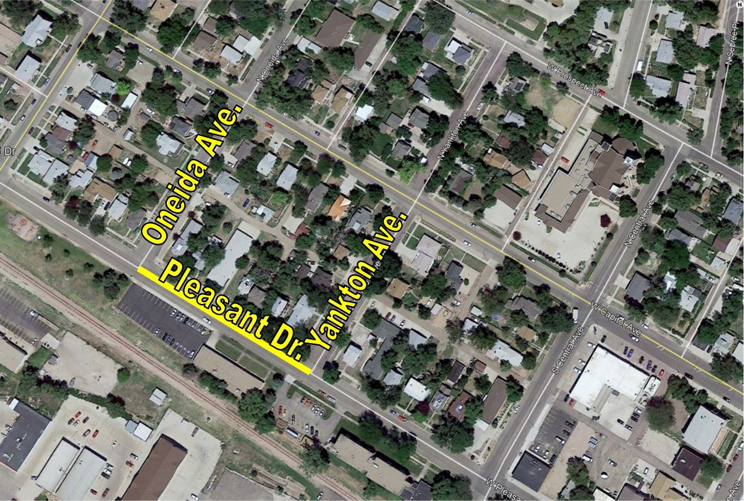 PLEASANT_ONEIDA TO YANKTON_MAP