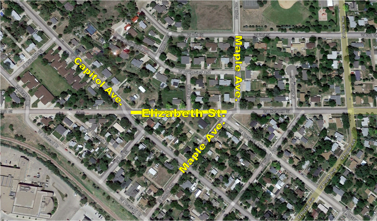 Elizabeth St closure map