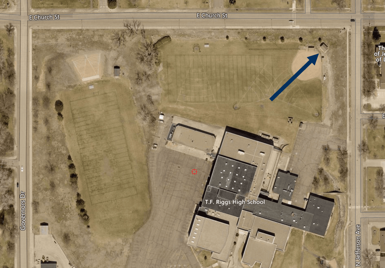 Map of concession stand location