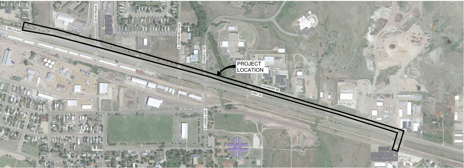 Highway 34 Watermain Loop Map