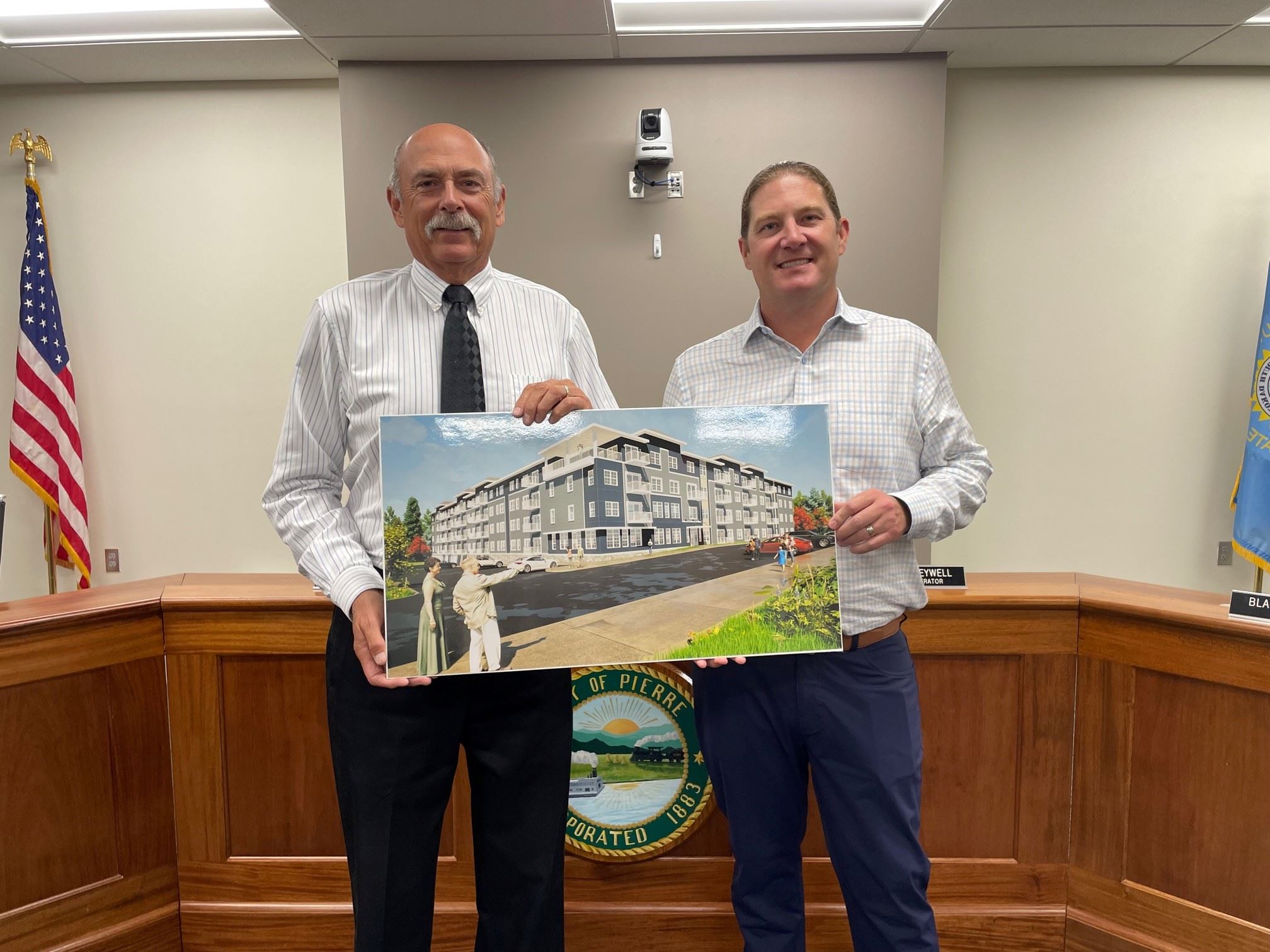 9.26.23_PHOTO OF MAYOR STEVE HARDING AND NATE STENCIL, CEO OF STENCIL GROUP